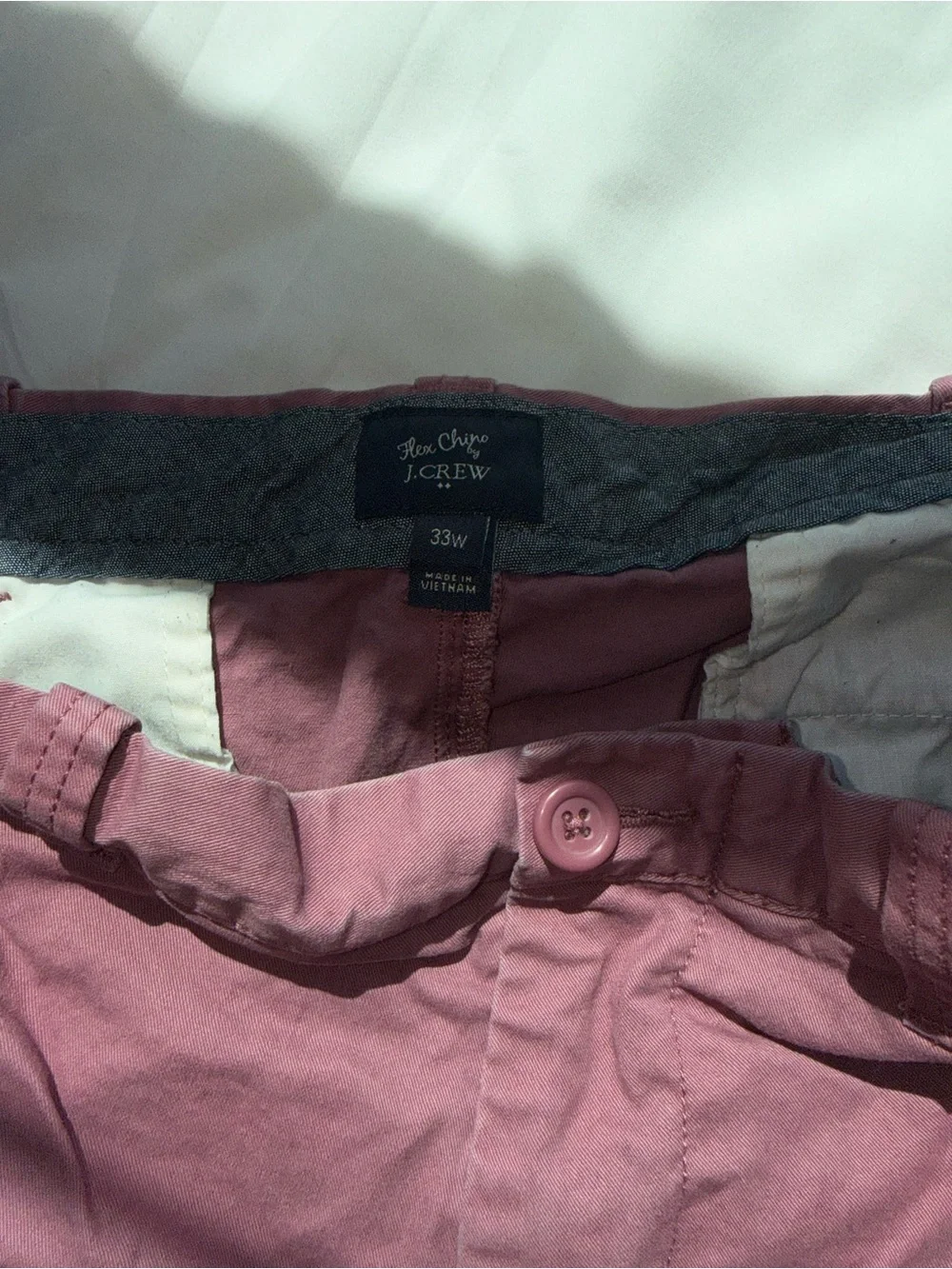 J. Crew Men's Chino Shorts in Dusty Rose